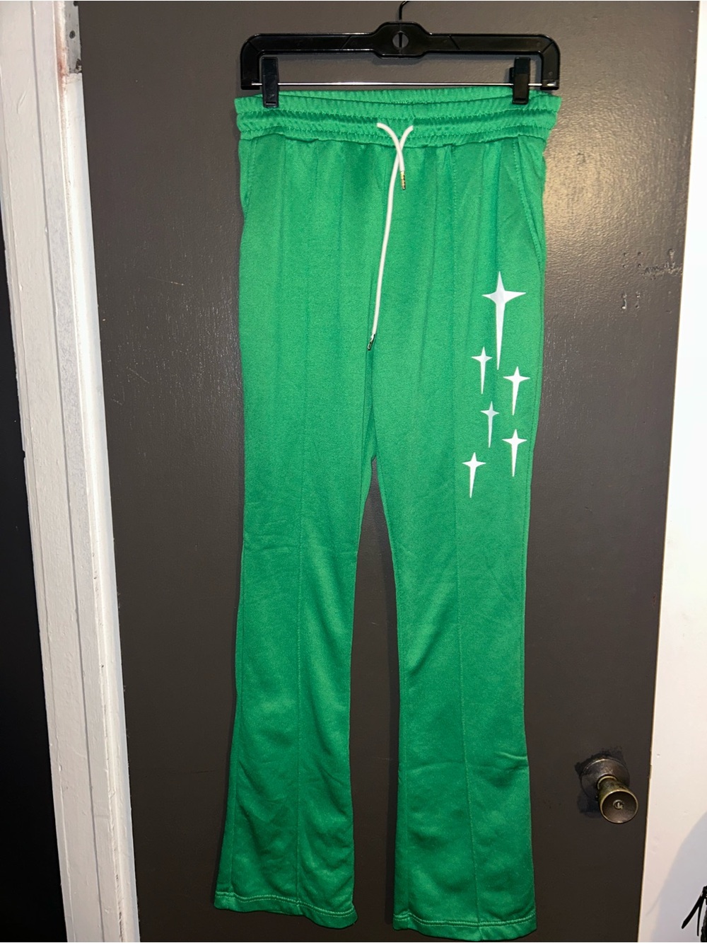 Men’s  Green Star Graphic Track Pants
